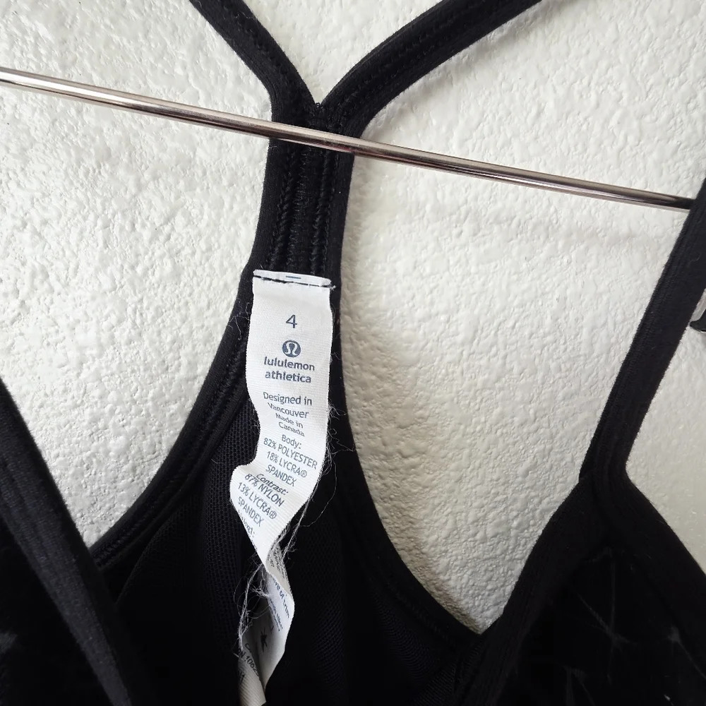 Lululemon Power Y Tank Luon Star Crushed Black 4 - Picture 3 of 9